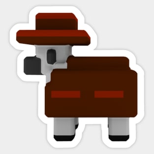 Cowboy Sheep Sticker